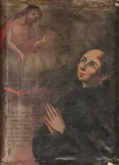 Spanish Colonial School, Portrait of San Juan Grande Roman, Oil on canvas
