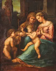 Raphael, The Madonna of Divine Love, Oil on canvas