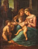Raphael, The Madonna of Divine Love, Oil on canvas