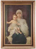 Nathaniel Sichel, The Madonna and Child, Oil on canvas