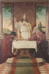 Karl Müller, Supper at Emmaus, Oil on canvas