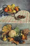 Denise Harrewyn, The Last Melon and Winter Fruits, Oil on canvas