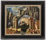 Jack J. Hartert, Apocalyptic Memento Mori, Oil on canvas