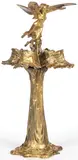 Raoul François Larche, Femme Libé Lulle-The Dragon Fly Lady, Gilt Bronze