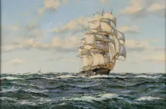 Henry Scott, Full Sale to 'Frisco' - American Clipper Sovereign of the Seas, Oil on canvas