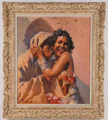 Adam Styka, Moroccan Romance, Oil on canvas