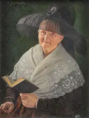 Richard Nitsch, A Good Read, Oil on wood panel