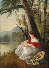 John O'Brien, Meditation, Oil on board