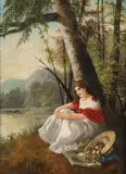 John O'Brien, Meditation, Oil on board