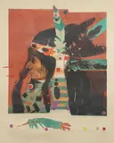 Mauricio Lasansky, Indian Chief “Wounded Feather”, Intaglio