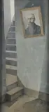 Marvin Cone, On Guard, Oil on canvas board