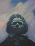 Gary Kelly, Untitled, Portrait of Man Wearing Ascot, Pastel on paper