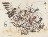 Vladimir Nemukhin, Abstract Composition, Watercolor and gouache on paper