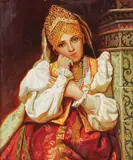 Firs Zhuravlev, Boyar’s Daughter, Oil on canvas