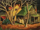Eva Mary Stoddard, Jim’s Place, Oil on canvas board