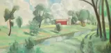 Dorothy Young Graham, Idyllic Country Farmscape