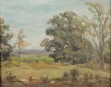 Alma Held, Rural Summer Landscape, Oil on canvas