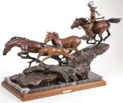 Austin Barton, Red Man’s Gold, Bronze with varicolored patina