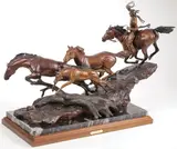 Austin Barton, Red Man’s Gold, Bronze with varicolored patina