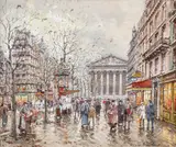 Antoine Blanchard, La Rue Tronchet et la Madeleine