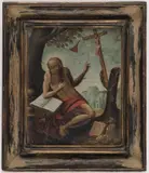 Flemish School, St Jerome in the Wilderness, Oil on copper