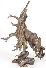 Spawning Grounds by Mark Hopkins, Bronze with brown patina, sold Nov 2023