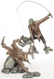 Landing a Rainbow by Mark Hopkins, Bronze with brown silver and black patina, sold Nov 2023