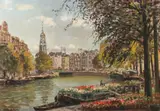 Daniel Muehlhaus, Spring Cityscape, Oil on canvas