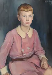 Meier-Lanz, Portrait of a Young Boy, Oil on canvas