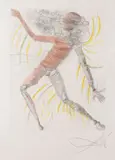 The Cosmonaut by Salvador Dalí, Etching on Japon, sold Nov 2023