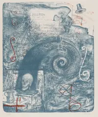 Pilgrim by William T. Wiley, Lithograph, sold Nov 2023
