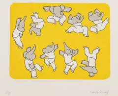 Laurent de Brunhoff, Jumping for Joy, Lithograph on Arches