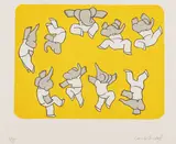 Laurent de Brunhoff, Jumping for Joy, Lithograph on Arches