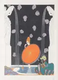 Romain de Tirtoff Erte, Bath of the Marquise, Serigraph