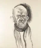 Dine in Black Grease by Jim Dine, Lithograph, sold Nov 2023