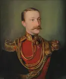 European School, Portrait of Austro-Hungarian Major General Wearing the Austrian Imperial Leopold Order and Russian Order of St. Vladimir with Swords as Well as Other Accoutrements