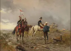 Ernest Crofts, At Waterloo, Oil on canvas