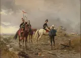 Ernest Crofts, At Waterloo, Oil on canvas