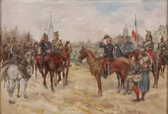 Albert Bligny, Le Parlementaire, Oil on wood panel