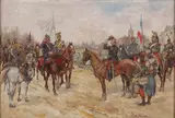 Albert Bligny, Le Parlementaire, Oil on wood panel