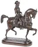 Le General Bonaparte by Antoine-Louis Barye, Bronze with brown patina, sold Apr 2023
