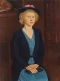 J. Delarge, "Eveline", Oil on canvas