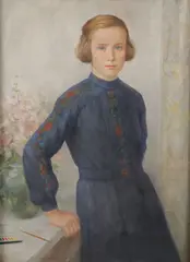 Heinz Schmidt-Rom, The Young Artist ‐, Oil on canvas