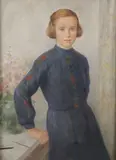 Heinz Schmidt-Rom, The Young Artist ‐, Oil on canvas
