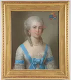 Pierre Bernard, Portrait of Françoise Marie de Varennes de Boirigaud (1743-1771), Pastel on paper laid on canvas