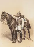 Édouard Detaille, Prussian Cuirassier Franco-Prussian War -