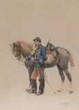 Édouard Detaille, A French Cavalry Soldier -