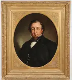 Portrait of a Distinguished Gentleman by French School, Oil on canvas with feigned oval, sold Apr 2023