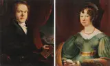 J. Peirson, A Seated Man and Woman -, Oil on canvas