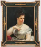 A Debutant - by American School, Oil on canvas, sold Apr 2023